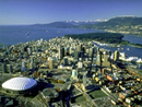 Aerial view of the city of Vancouver